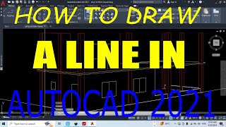 AUTOCAD TUTORIAL HOW TO DRAW A LINE [upl. by Teiluj392]