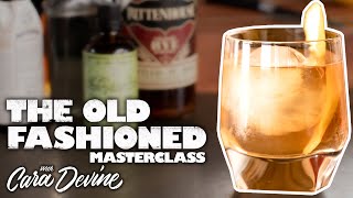 How to make a delicious Old Fashioned cocktail  Masterclass [upl. by Yrrab]