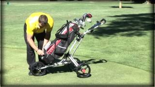 Orlimar EZ Roll 155 3 Wheeled Push CArt [upl. by Nelag776]