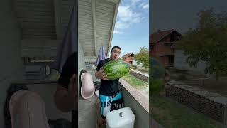 KOLIKO ĆE LUBENICA🍉 ODSKOČITI U TRAMPOLINU [upl. by Nuawd896]