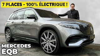 Essai Mercedes EQB 2024 – Enfin 7 PLACES en 100 électrique [upl. by Castra]