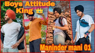 Maninder Mani 01 Boys attitude shayari 👑👑  Viral Reels  Todays Viral Video  Trending Reels [upl. by Sussna689]