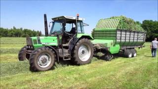 DEUTZFAHR DX 471 Turbo 95 PS Ladewagen fahren [upl. by Brian]