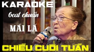 KARAOKE Guitar Tone Nữ  Chiều Cuối Tuần  KARAOKE Bolero Guitar [upl. by Aynekal]