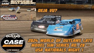 2024 WoO LMs SIM Series Rd 28  Cedar Lake Speedway USA Nationals Night 1 [upl. by Mellins]