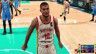 LIVE SPAIN vs GREECE  NBA 2K24 Full Gameplay  NBA 2K24 PS4 Simulation [upl. by Hailey]