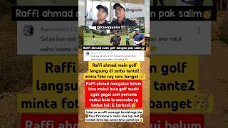 Raffi ahmad main golf bareng bos salim🥳 raffiahmad [upl. by Adnah]