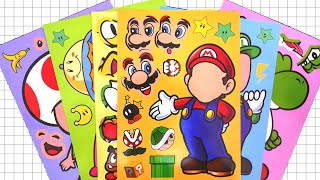 ToyASMR Decorate with Sticker Book Super Mario Bros ✨ paperdiy asmr supermariobros [upl. by Mulvihill639]