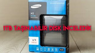 Samsung M3 1TB USB 30 Taşınabilir Hard Disk İnceleme ve Kutu Açılımı [upl. by Callida]