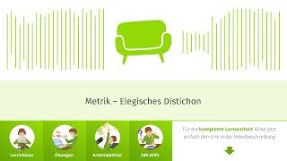 Metrik – Elegisches Distichon einfach erklärt  sofatutor [upl. by Terrell]