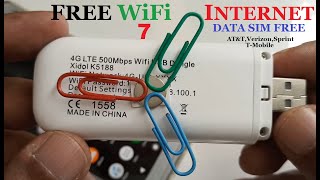 Simple Usb WiFi Most Easy Free Internet Data Modem [upl. by Ardiedal]