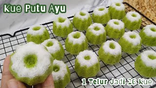 Resep kue Putu Ayu Ekonomis  1 Telur jadi 20 kue [upl. by Rehpotsyrk]