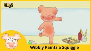 Wibbly Pig  Wibbly Paints a Squiggle [upl. by Latrell909]