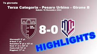 Highlights  Fano Calcio  Marotta Maroso Mondolfo 80 [upl. by Ahseekat]