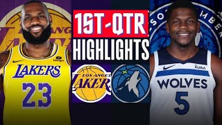 Los Angeles Lakers vs Minnesota Timberwolves Highlights HD 1STQTR  10232024  2024 NBA Season [upl. by Aramoj]