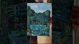 Monets Garden acrylicpainting painting nature [upl. by Letniuq158]