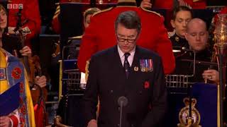 Vice Admiral Sir Timothy Laurence Festival of Remembrance 2017 Bible Lesson [upl. by Mikkanen]