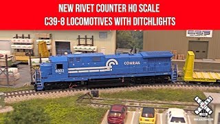 See the Light New Rivet Counter HO C398s with Ditchlights [upl. by Ailatan]