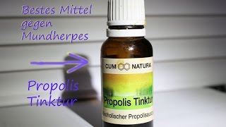 Propolis Tinktur  bestes heilendes mittel bei mundherpes Propolis tincture healing oral herpes [upl. by Rehtaeh]