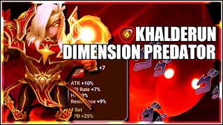 Summoners War  Khalderun Fire Dimension Predator F2P Guide  May 2021 [upl. by Geno470]