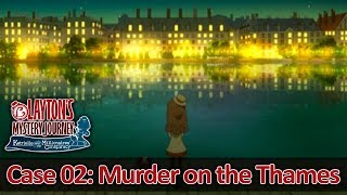 Laytons Mystery Journey 3DS Walkthrough Case 02 Murder on the Thames HQ No Commentary [upl. by Renrut]