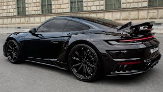 2023 Porsche 911 Turbo S  Full BlackBlue Carbon 911 by TopCar Design [upl. by Redmund]