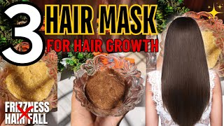 3 home made hair mask for frizzy Hair  How to make best hair mask at home hairmask [upl. by Enylcaj]