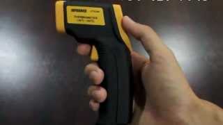 IT02วัดอุณหภูมิ 50C ถึง 380C Infrared thermometer DT8380 [upl. by Nnek]