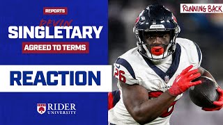 Reports Giants agree to terms with RB Devin Singletary [upl. by Opportuna]