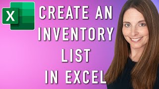 Create and Track a Basic Inventory List in Excel  Excel Inventory List Template [upl. by Silvie158]