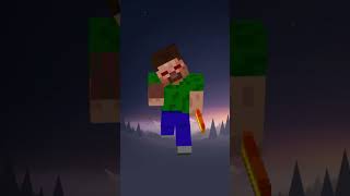 minecraft Dangerous Mobs vs Steve minecraftshorts [upl. by Valry213]