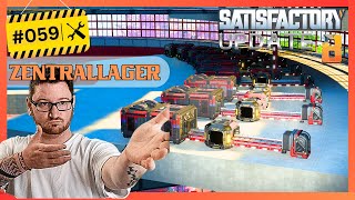 Die ersten Sachen kommen im Zentrallager an Lets Play Satisfactory Update 8 59 [upl. by Vallery]