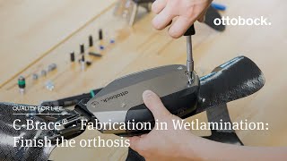 CBrace® Leg Orthosis  Fabrication in Wetlamination Finish the orthosis 44 │Ottobock [upl. by Ecirtra]