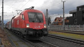 Bahnhof Dornbirn Züge rattern über Schienenstöße VMOBIL Güterzüge amp ICE119➡️Innsbruck [upl. by Tami]