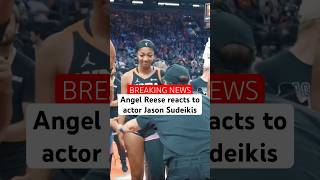 WNBA AllStar Game Angel Reese had an awkward moment with actor Jason Sudeikis during a timeout [upl. by Aidaas963]