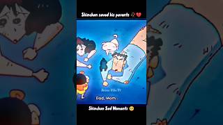 Shinchan Save His Family 🥺  Shinchan Sad Edit  sigma anime shorts new short viral animeedit [upl. by Nwahsar349]