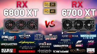 RX 6800 XT vs RX 6700 XT in 2023 Test in 20 Games 1440p amp 4K [upl. by Icrad]