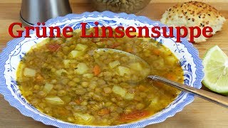 Leichte Linsensuppe  Veganer Linseneintopf Rezept  Gesunder Onepot Vorspeise  Linsengericht [upl. by Ahsauqal]