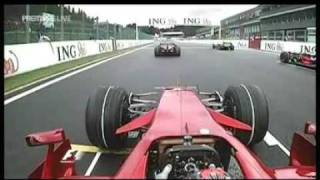 Raikkonen overtakes Massa onboard [upl. by Naugal253]