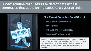 5 minutes ofThreat Detection for zOS TDz [upl. by Wadsworth]