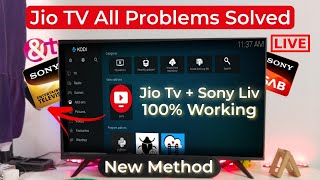 Jio Tv All Problems Solved ⚡ Kodi All Error Solved  Jio Tv On Android Tv  Jio TV in Smart Tv [upl. by Charron]