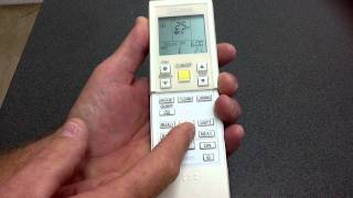 Daikin Remote Control 7 Day Timer Programming [upl. by Auqenet]