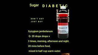 Best medicine of diabetes sugar ki super medicine Syzygium Jambolanum 1X Q [upl. by Dilks233]