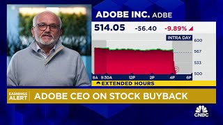 Adobe CEO Shantanu Narayen Firefly adoption in Photoshop and Illustrator pretty good [upl. by Yrtneg950]