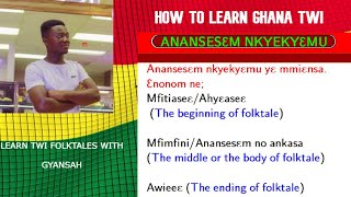 FOLKTALES OR STORY TELLING IN TWI  ANANSESƐM  LESSON 16 [upl. by Grissel273]