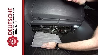 Volkswagen Cabin Air Pollen Filter How to DIY Install and Where it is Located [upl. by Darcia]