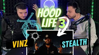 Vinz ft Stealth  Hood Life 3  REACTION [upl. by Adnorehs]