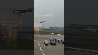 Air India A350 London Heathrow to Delhi Take off [upl. by Trebla]