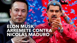 Elon Musk arremete contra Nicolás Maduro [upl. by Noletta]