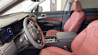 LIVE 2021 Kia Sorento SX with Burgundy Interior  Complete Indepth Review [upl. by Ylrebmyk466]